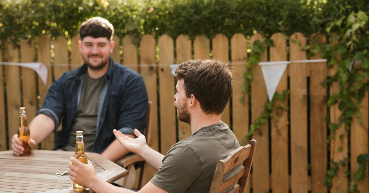 men drinking beers: how to talk to your spouse about their health